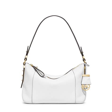 White Leather Shoulder Bag 